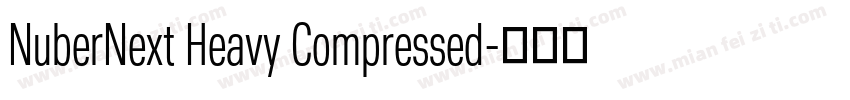 NuberNext Heavy Compressed字体转换